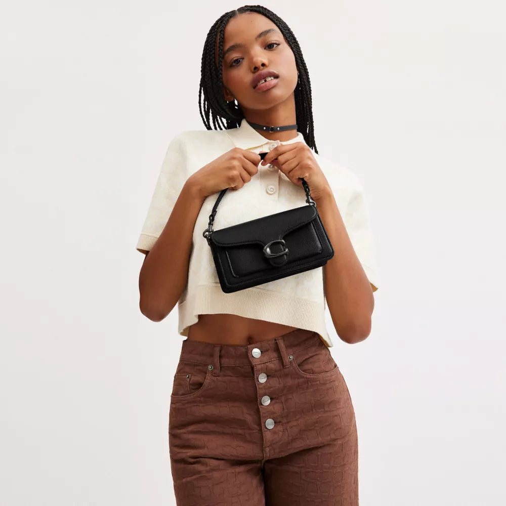 Túi COACH Tabby Shoulder Bag 20 #Metal / Black - Kallos Vietnam