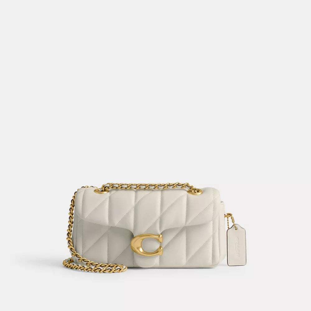 Túi COACH Tabby Shoulder Bag 20 with Pillow Quilting #Brass / Chalk - Kallos Vietnam
