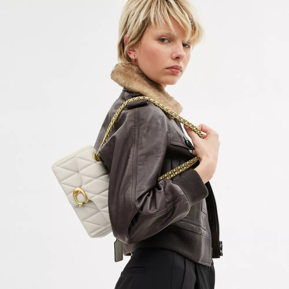 Túi COACH Tabby Shoulder Bag 20 with Pillow Quilting #Brass / Chalk - Kallos Vietnam