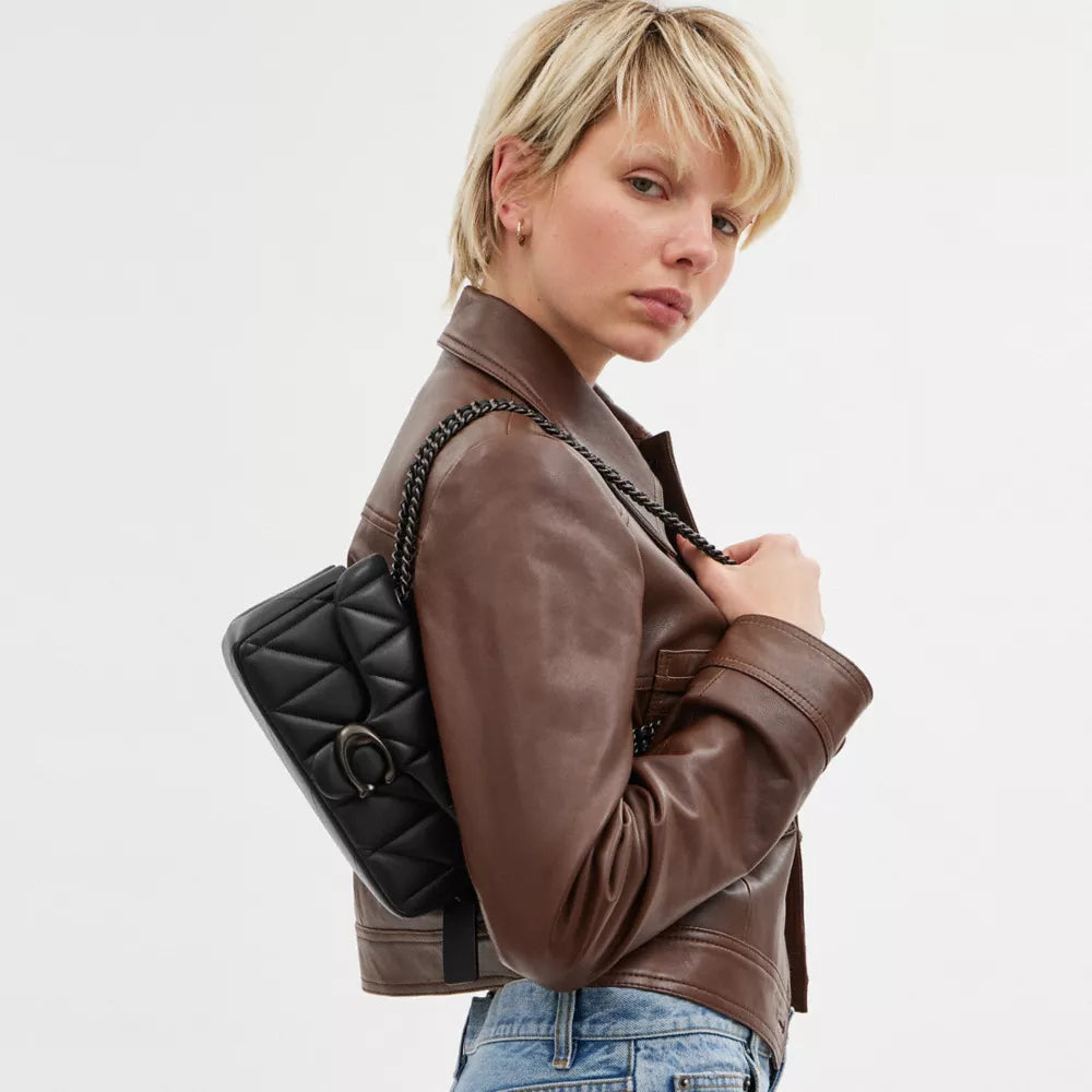 Túi COACH Tabby Shoulder Bag 20 with Pillow Quilting #Pewter / Black - Kallos Vietnam
