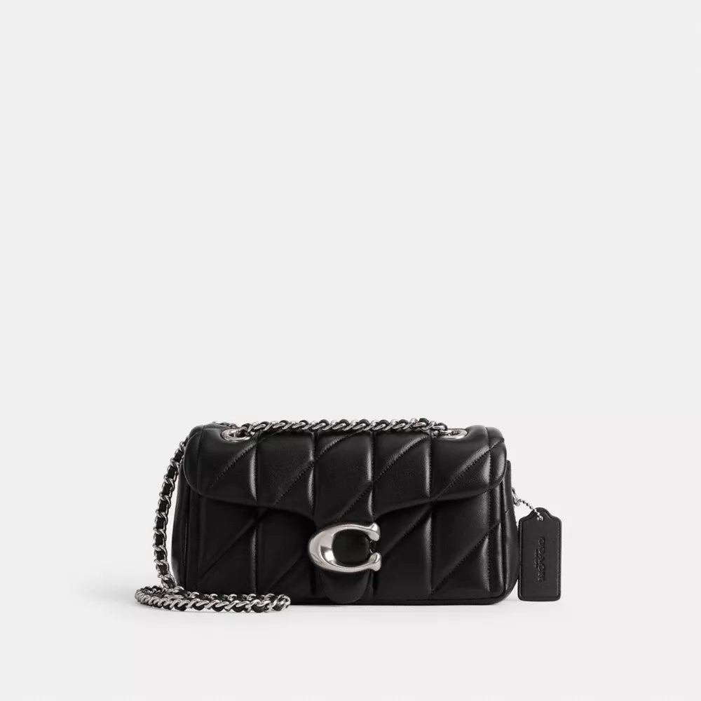 Túi COACH Tabby Shoulder Bag 20 with Pillow Quilting #Silver / Black - Kallos Vietnam