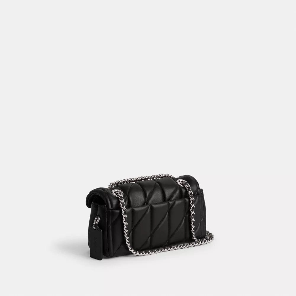 Túi COACH Tabby Shoulder Bag 20 with Pillow Quilting #Silver / Black - Kallos Vietnam