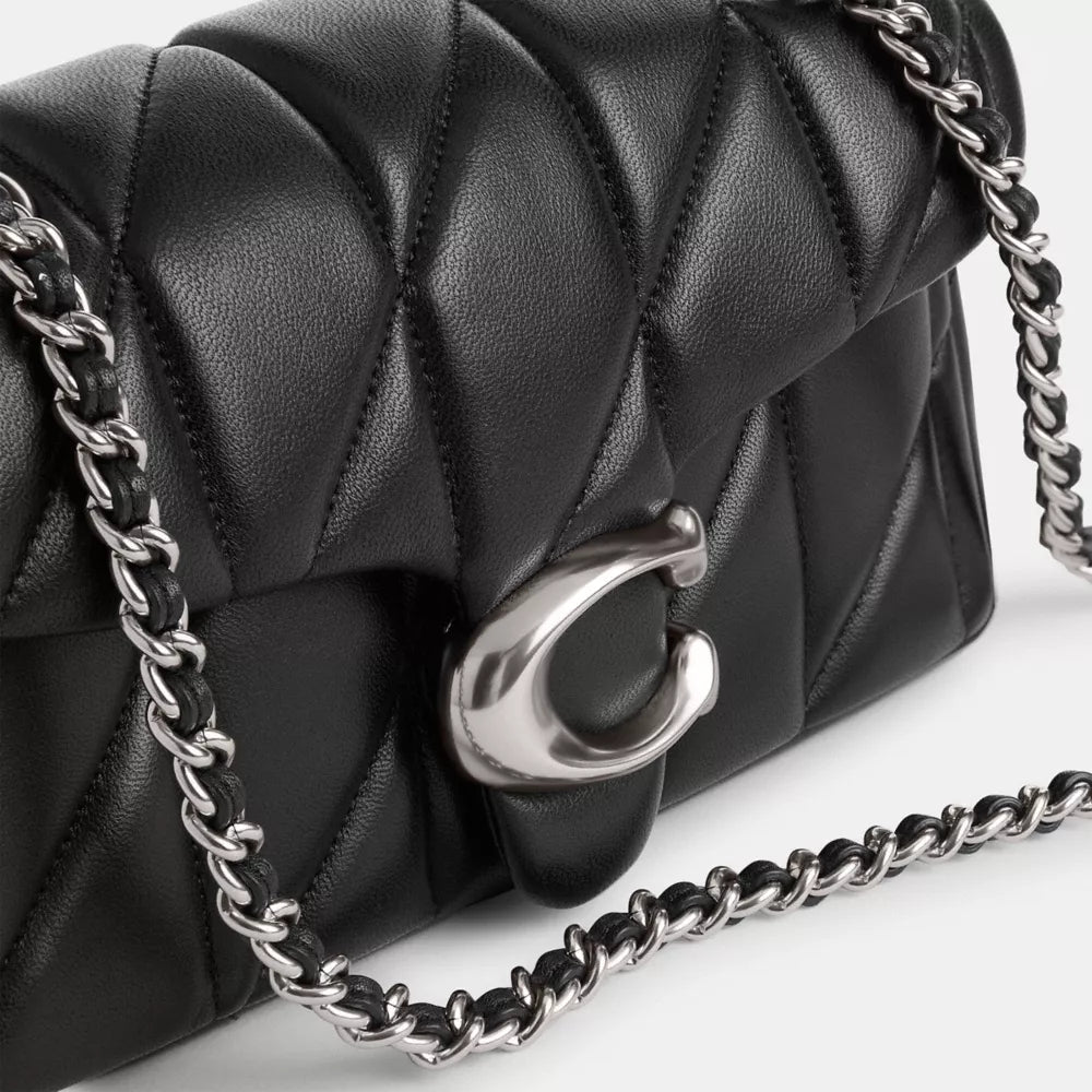 Túi COACH Tabby Shoulder Bag 20 with Pillow Quilting #Silver / Black - Kallos Vietnam