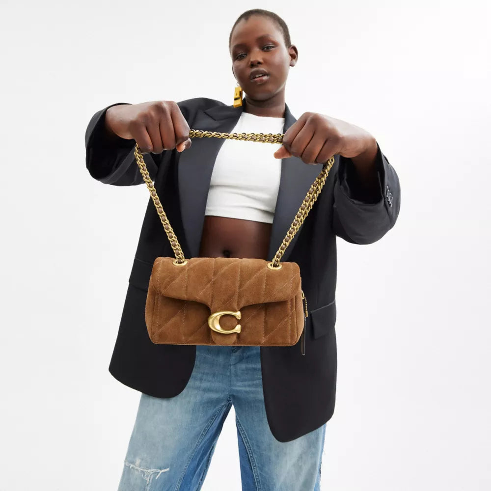 Túi COACH Tabby Shoulder Bag 20 with Quilting #Brass / Cedar - Kallos Vietnam
