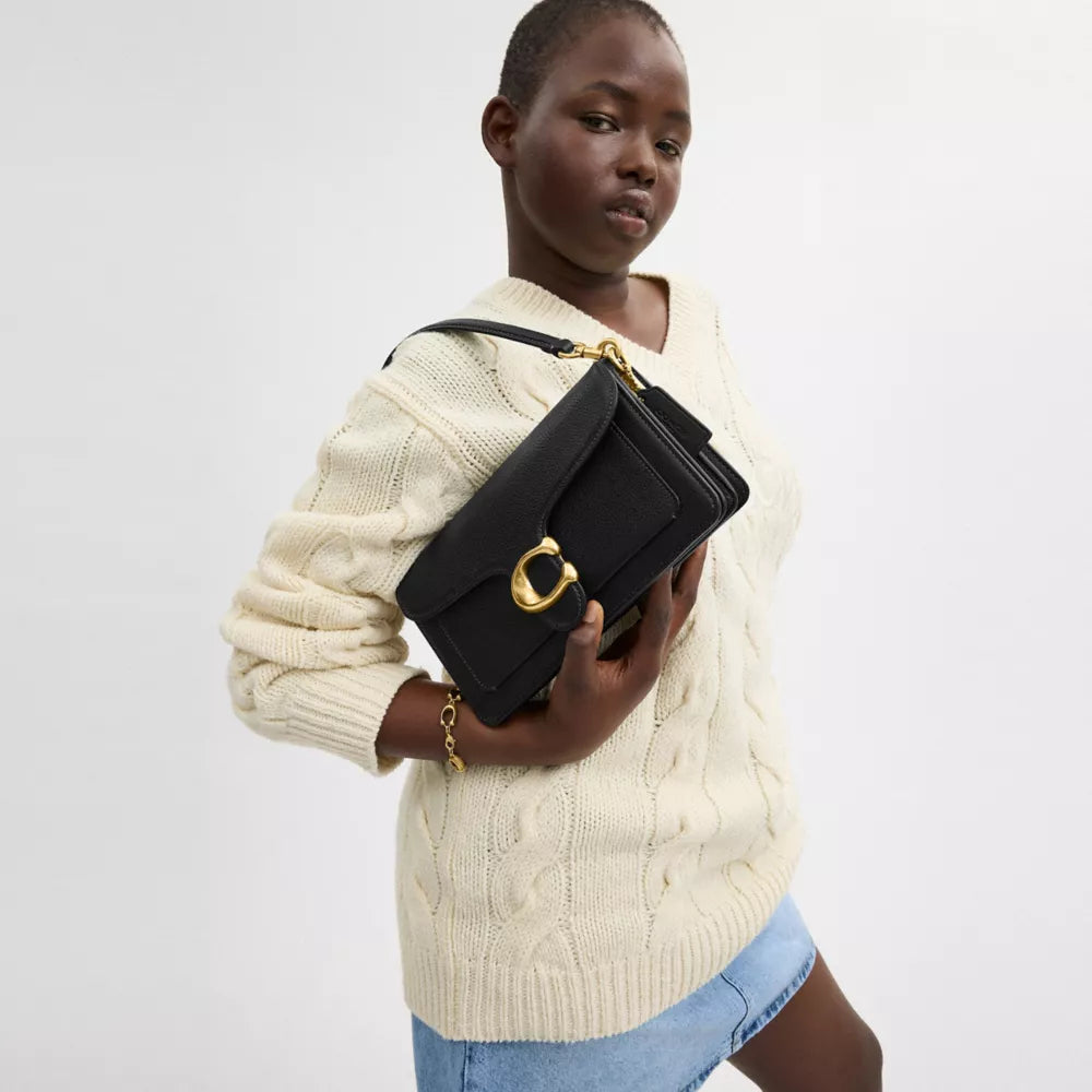 Túi COACH Tabby Shoulder Bag 26 #Brass / Black - Kallos Vietnam