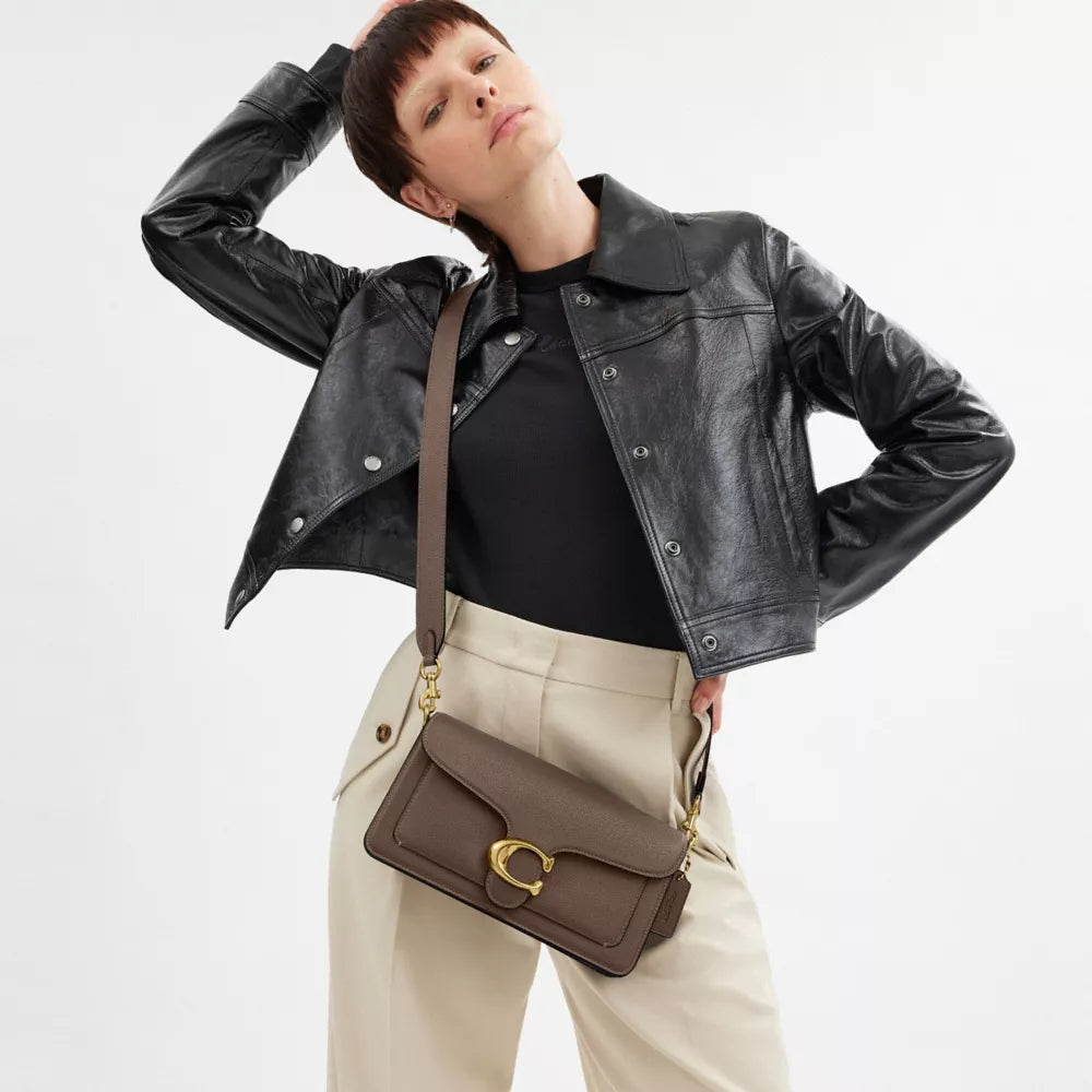 Túi COACH Tabby Shoulder Bag 26 #Brass / Dark Stone - Kallos Vietnam