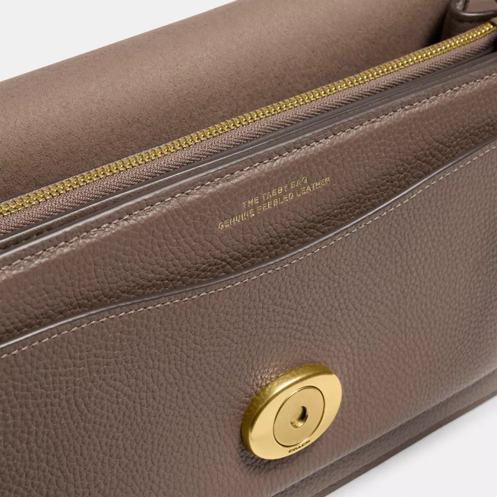 Túi COACH Tabby Shoulder Bag 26 #Brass / Dark Stone - Kallos Vietnam