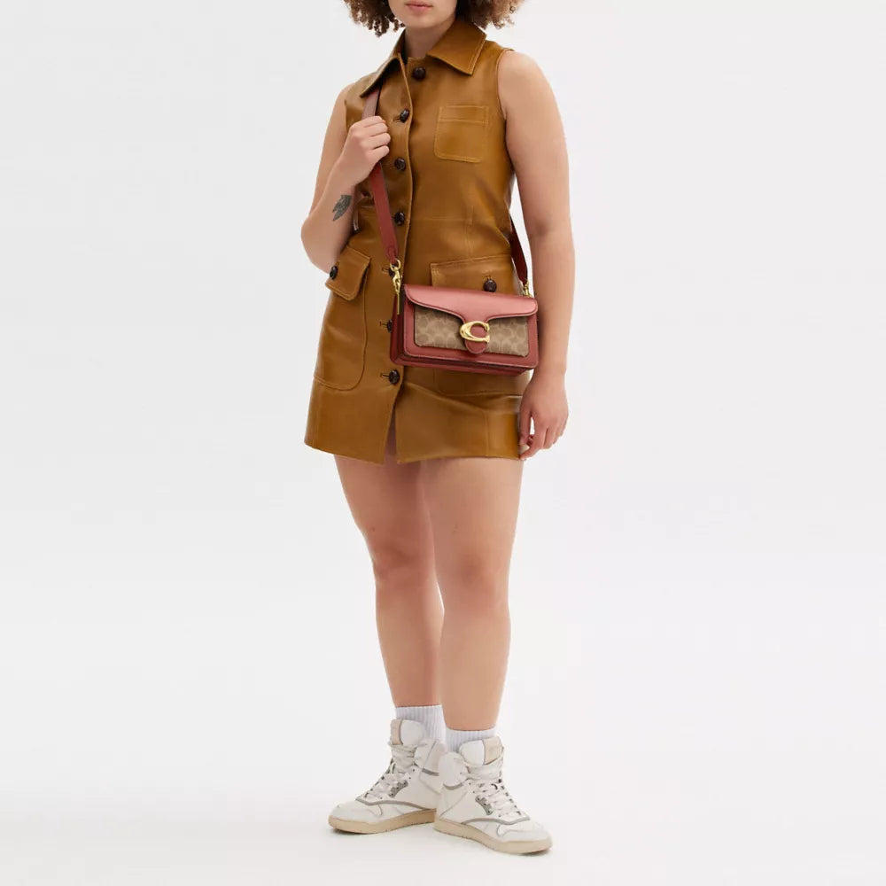 Túi COACH Tabby Shoulder Bag 26 In Signature Canvas #Brass / Tan / Rust - Kallos Vietnam