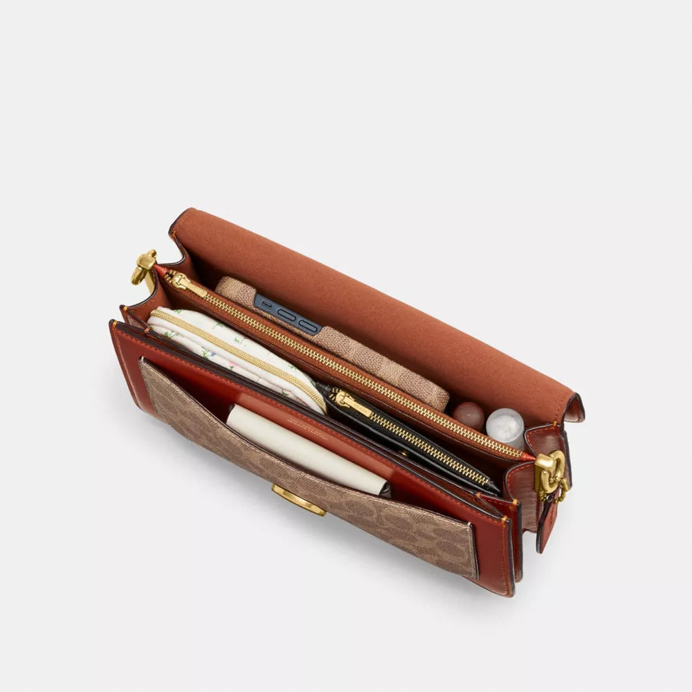 Túi COACH Tabby Shoulder Bag 26 In Signature Canvas #Brass / Tan / Rust - Kallos Vietnam