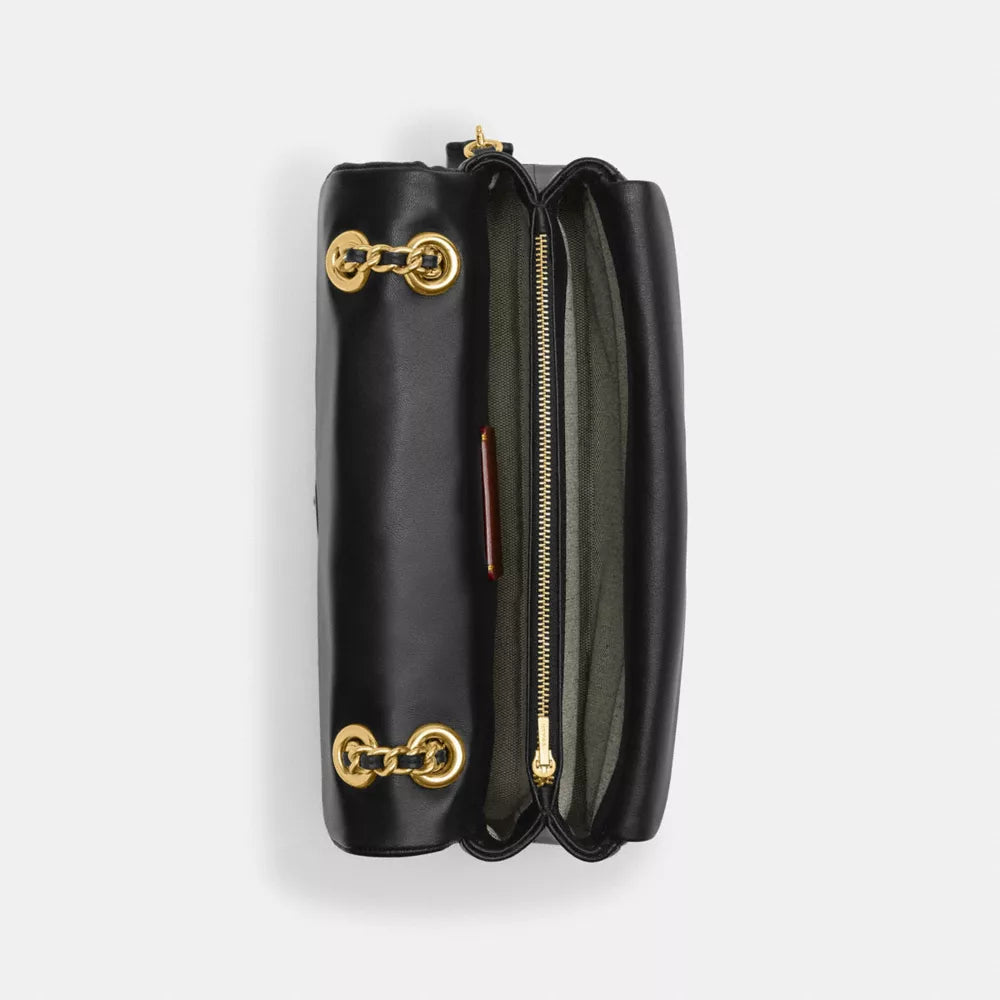 Túi COACH Tabby Shoulder Bag 26 with Pillow Quilting #Brass / Black - Kallos Vietnam