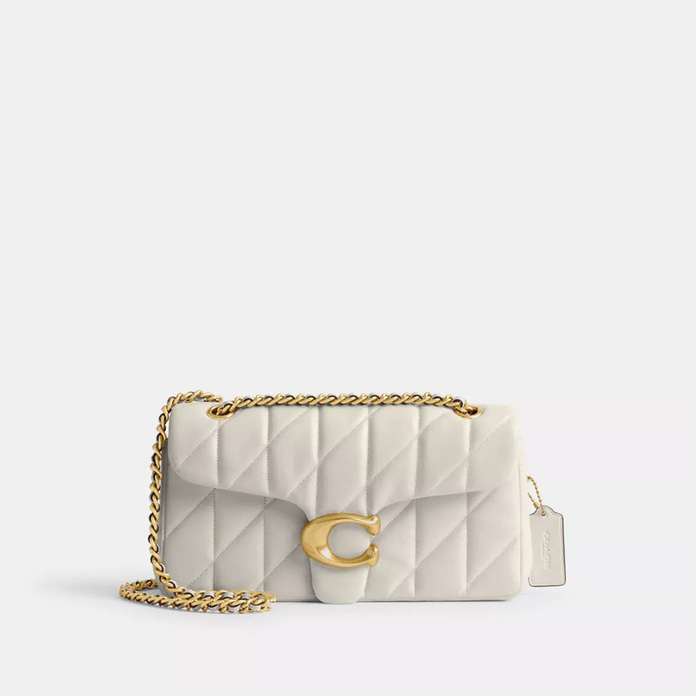 Túi COACH Tabby Shoulder Bag 26 with Pillow Quilting #Brass / Chalk - Kallos Vietnam