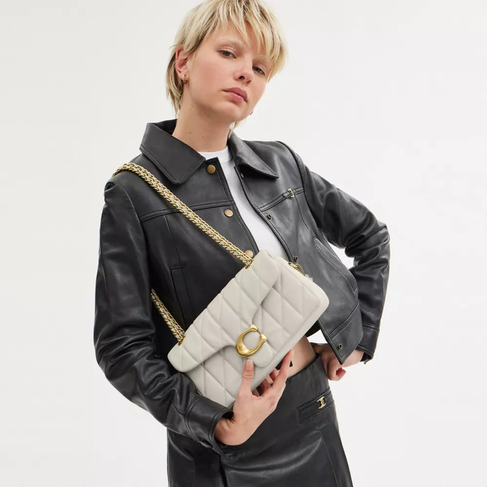 Túi COACH Tabby Shoulder Bag 26 with Pillow Quilting #Brass / Chalk - Kallos Vietnam