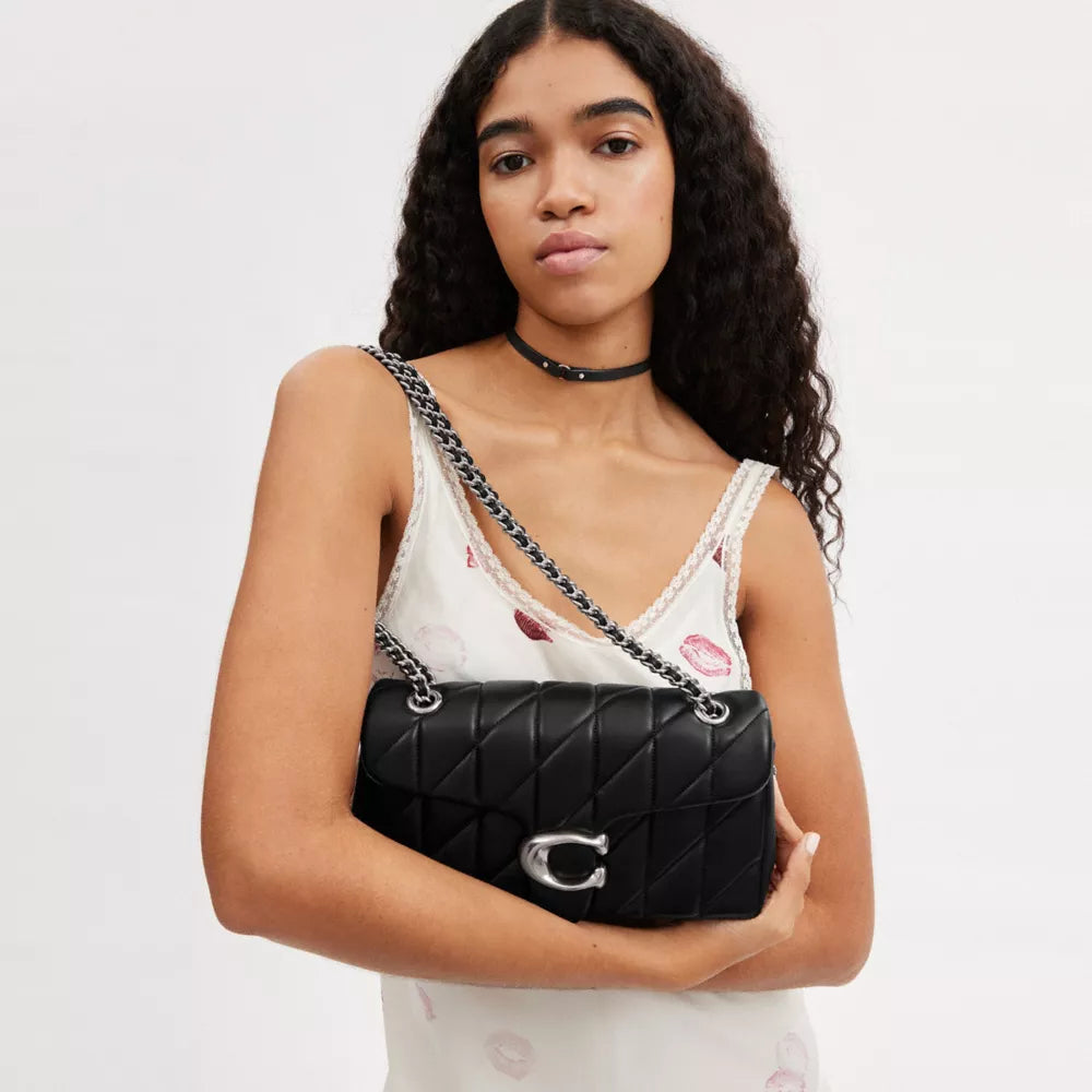 Túi COACH Tabby Shoulder Bag 26 with Pillow Quilting #LH / Black - Kallos Vietnam