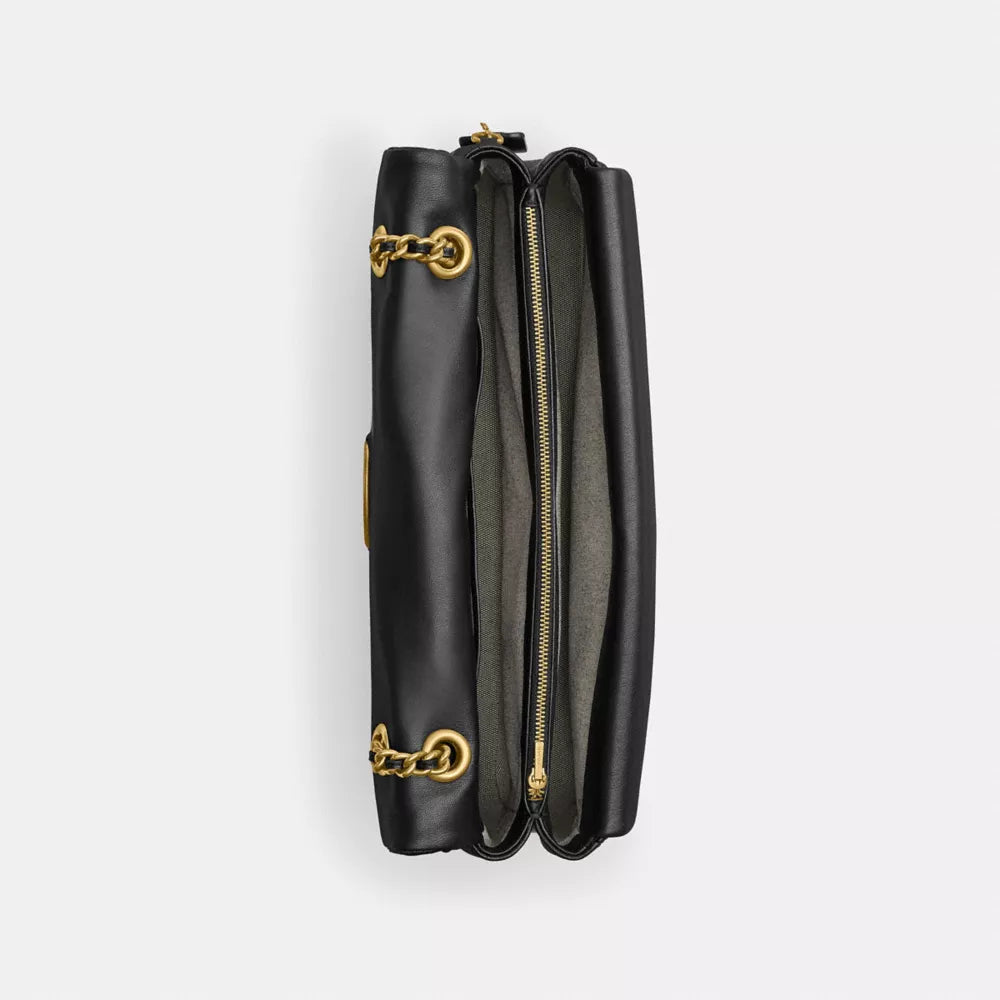 Túi COACH Tabby Shoulder Bag 33 with Quilting #Brass / Black - Kallos Vietnam