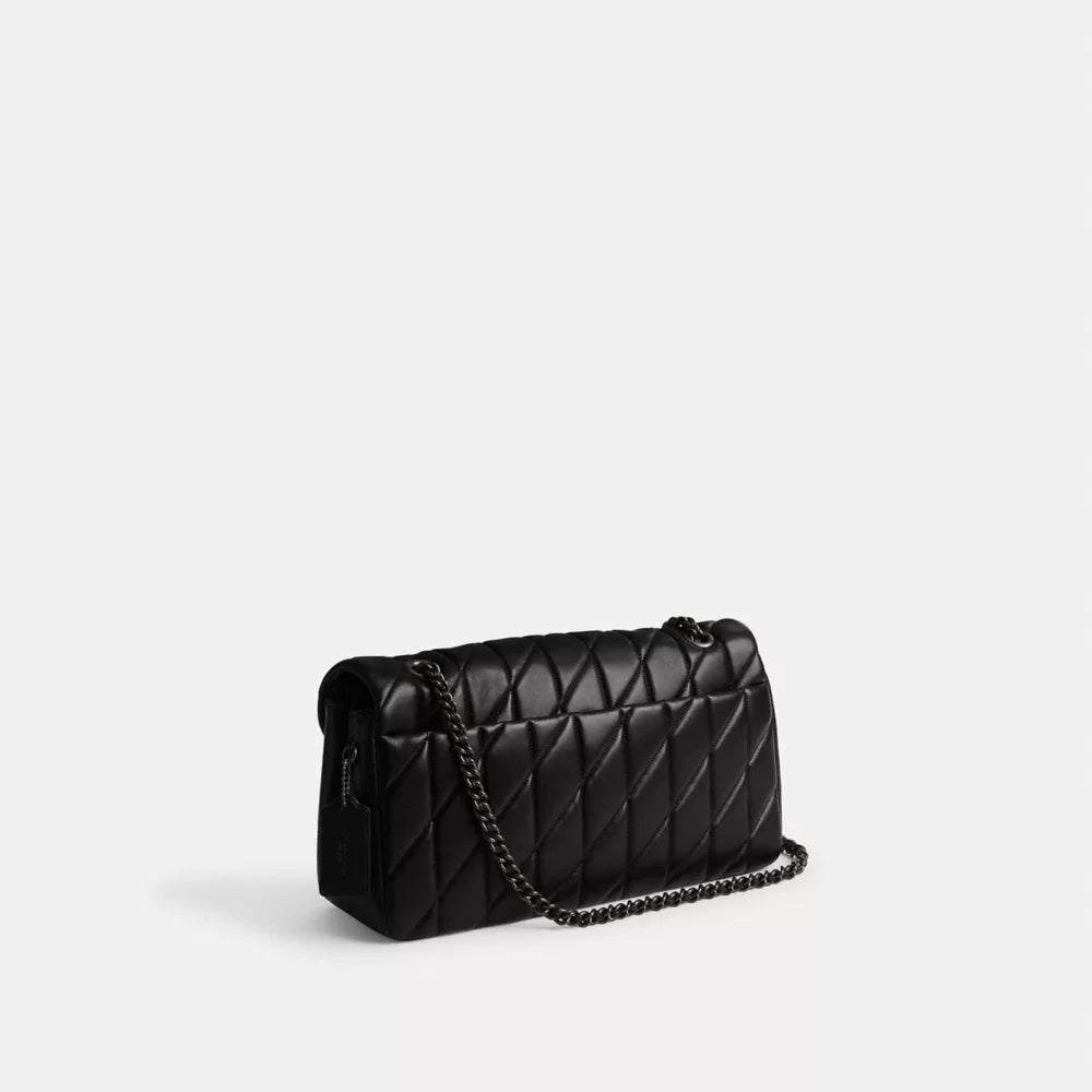 Túi COACH Tabby Shoulder Bag 33 with Quilting #Pewter / Black - Kallos Vietnam