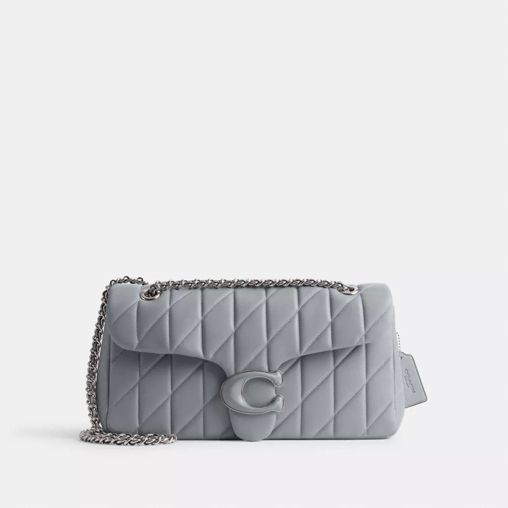 Túi COACH Tabby Shoulder Bag 33 with Quilting #Silver / Grey Blue