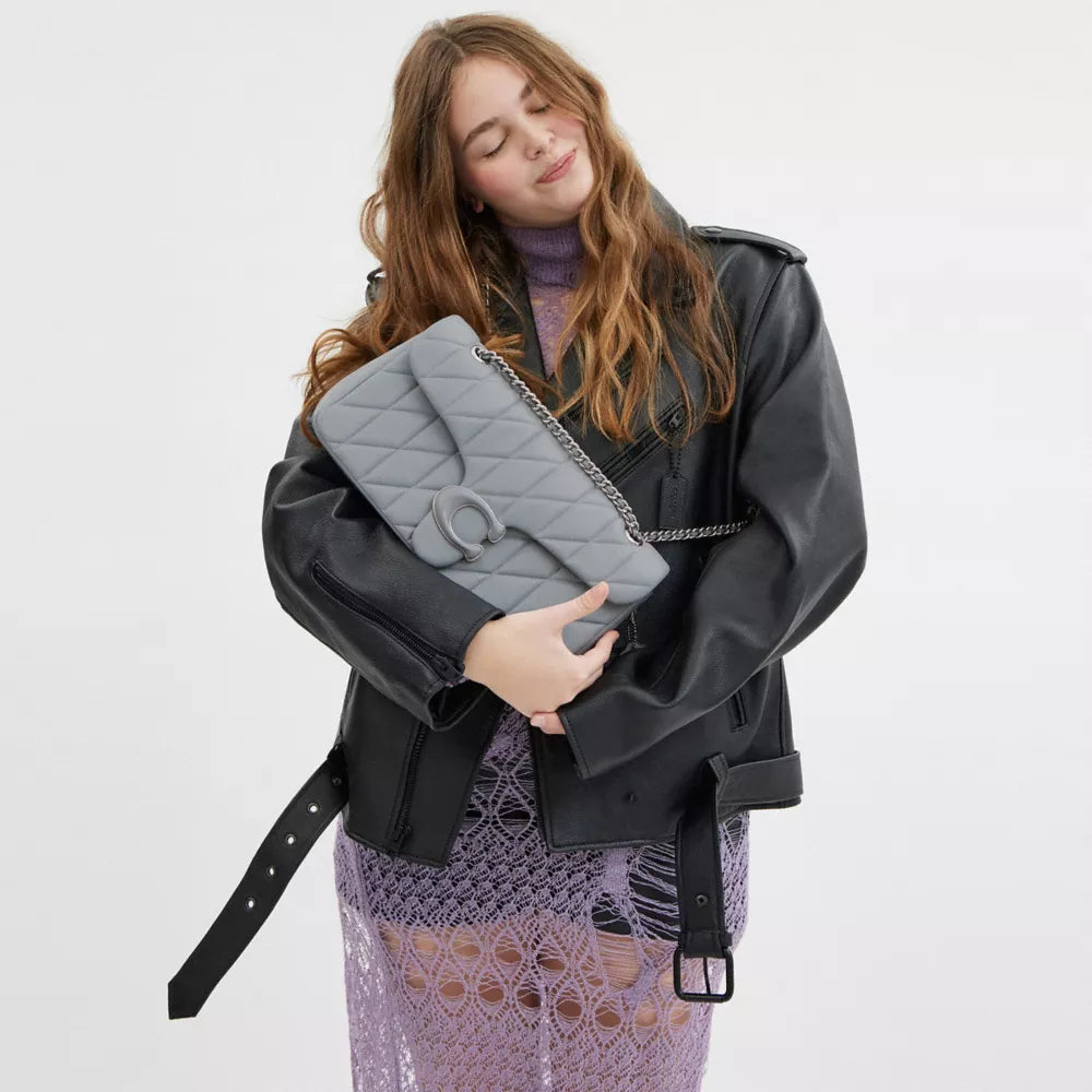 Túi COACH Tabby Shoulder Bag 33 with Quilting #Silver / Grey Blue - Kallos Vietnam