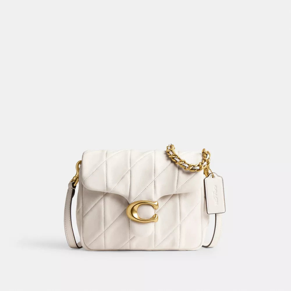 Túi COACH Times Square Tabby Shoulder Bag 17 with Quilting #Brass / Chalk - Kallos Vietnam