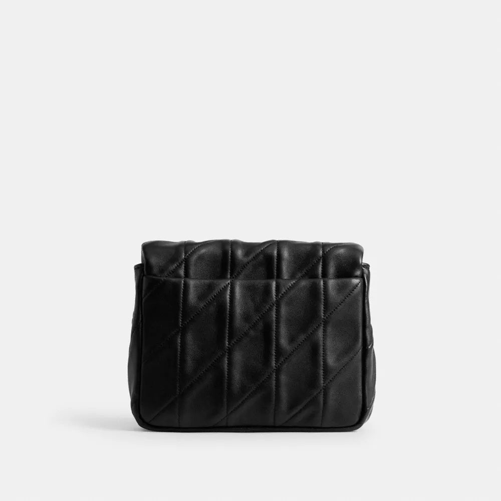 Túi COACH Times Square Tabby Shoulder Bag 17 with Quilting #Brass / Black - Kallos Vietnam
