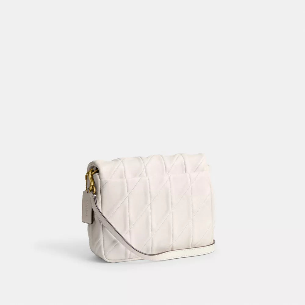 Túi COACH Times Square Tabby Shoulder Bag with Quilting #Brass / Chalk - Kallos Vietnam
