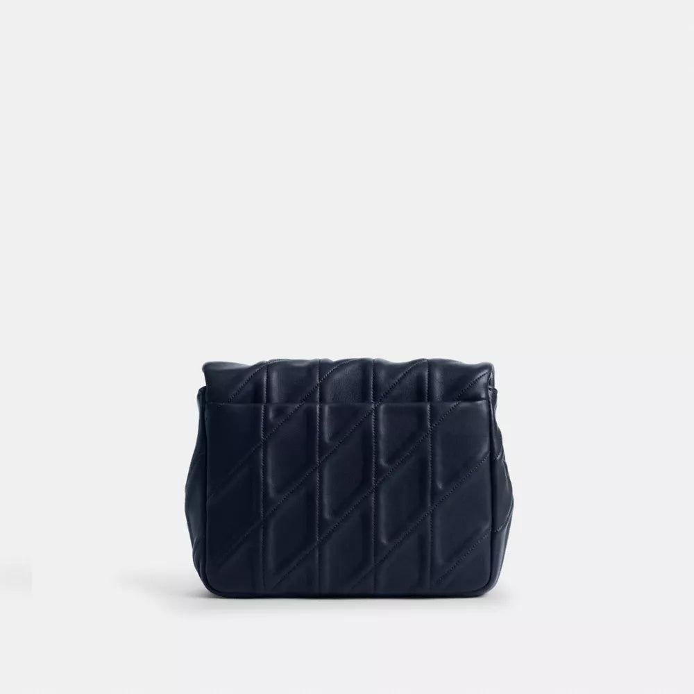 Túi COACH Times Square Tabby Shoulder Bag with Quilting #Brass / Dark Navy - Kallos Vietnam