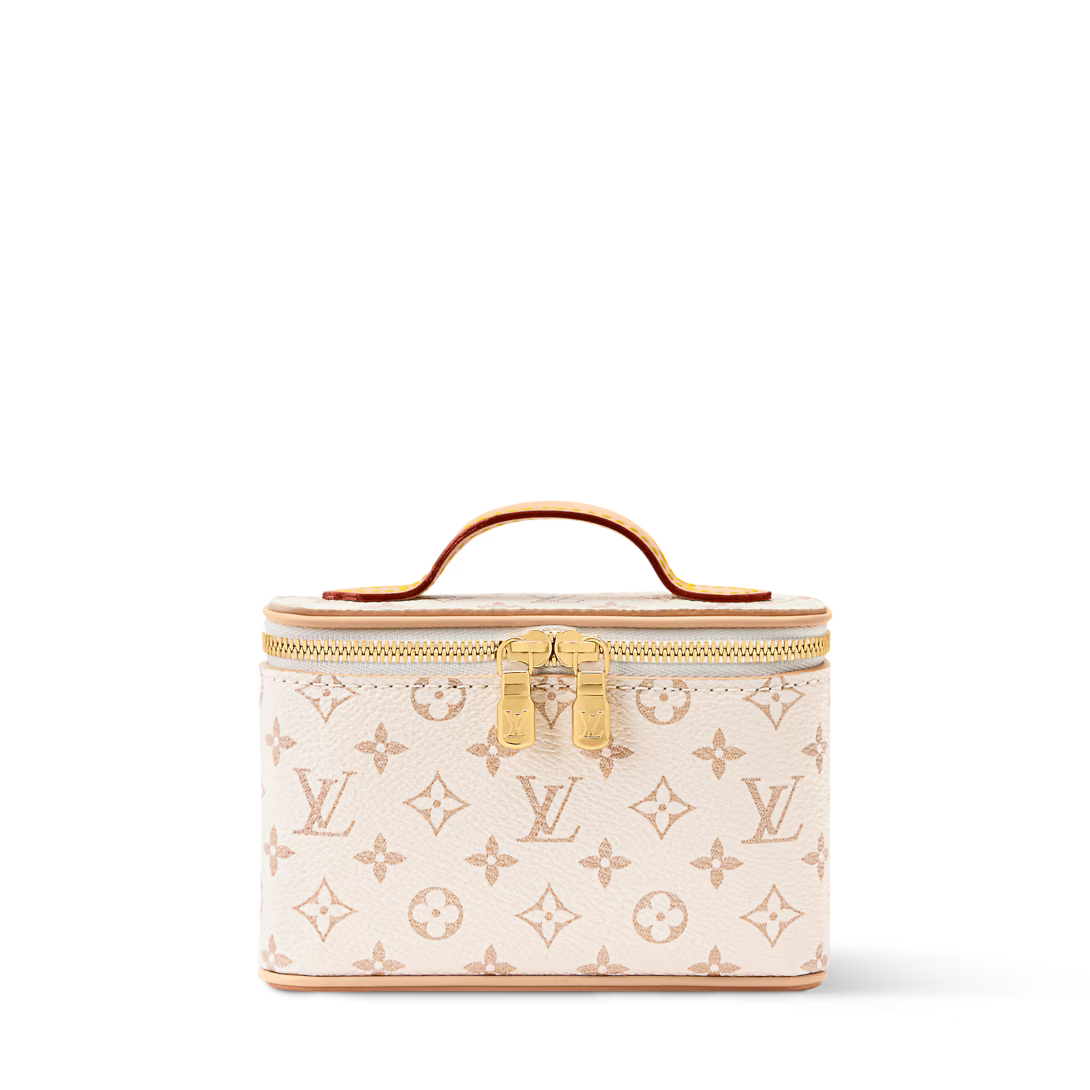 Túi Đựng Đồ Trang Điểm Louis Vuitton Nice Beauty #Monogram Dune