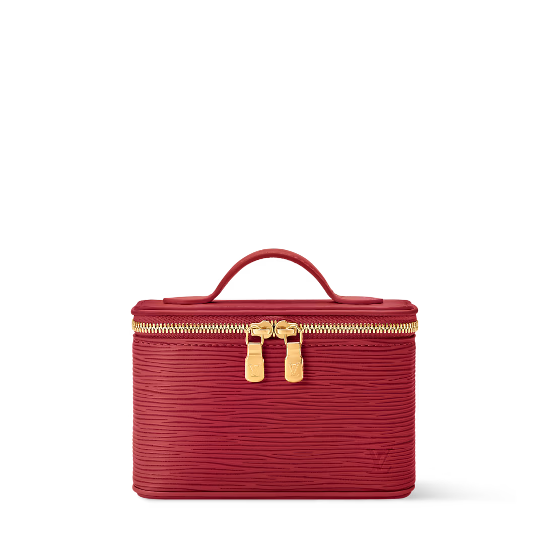 Túi Đựng Đồ Trang Điểm Louis Vuitton Nice Beauty #Monogram Rouge