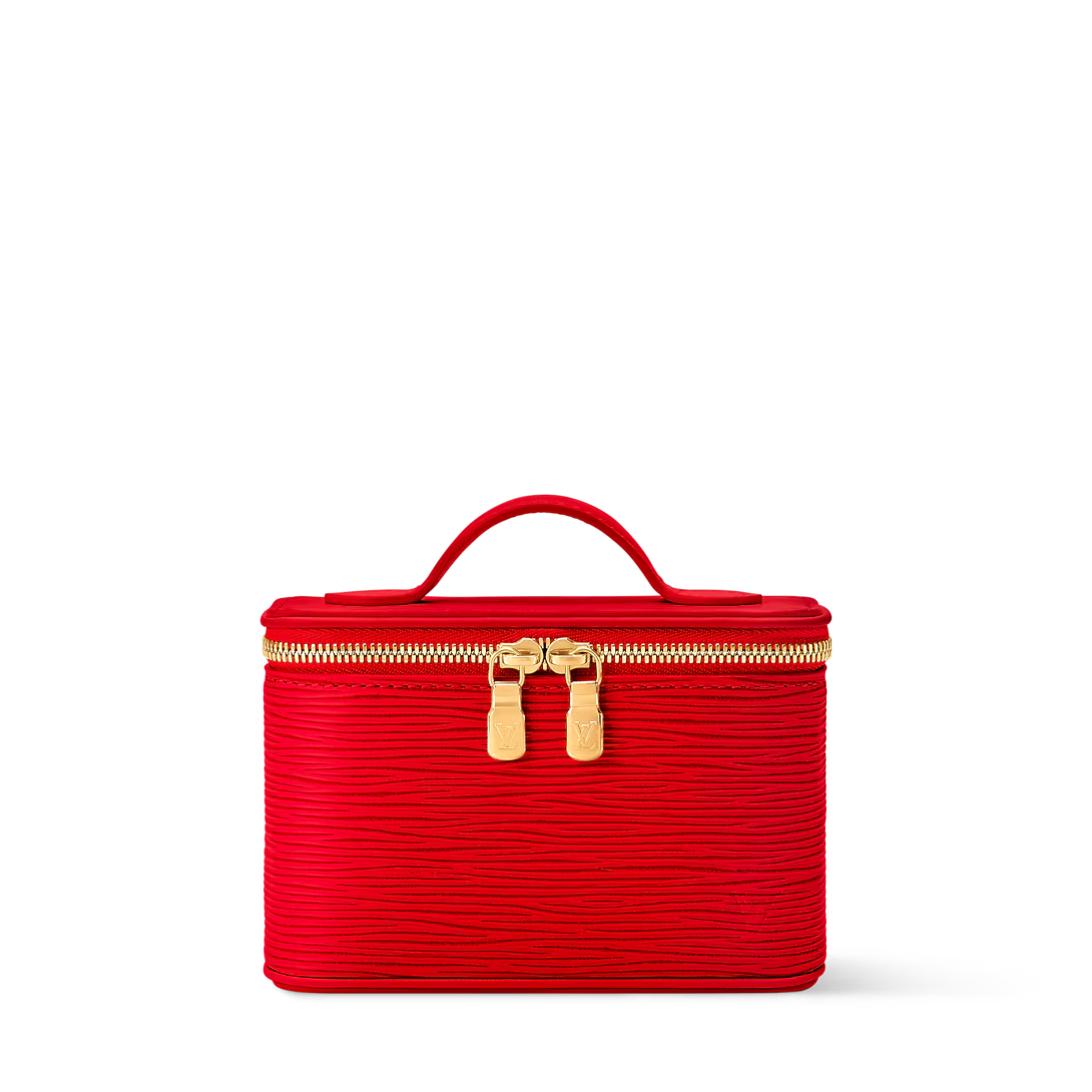 Túi Đựng Đồ Trang Điểm Louis Vuitton Nice Beauty #Rouge Louis
