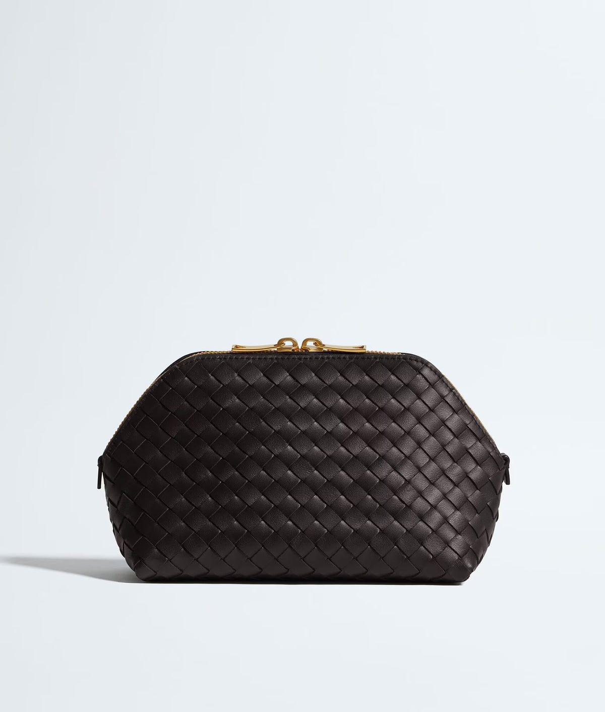Túi Đựng Mỹ Phẩm BOTTEGA VENETA Medium Cosmetic Pouch #Espresso