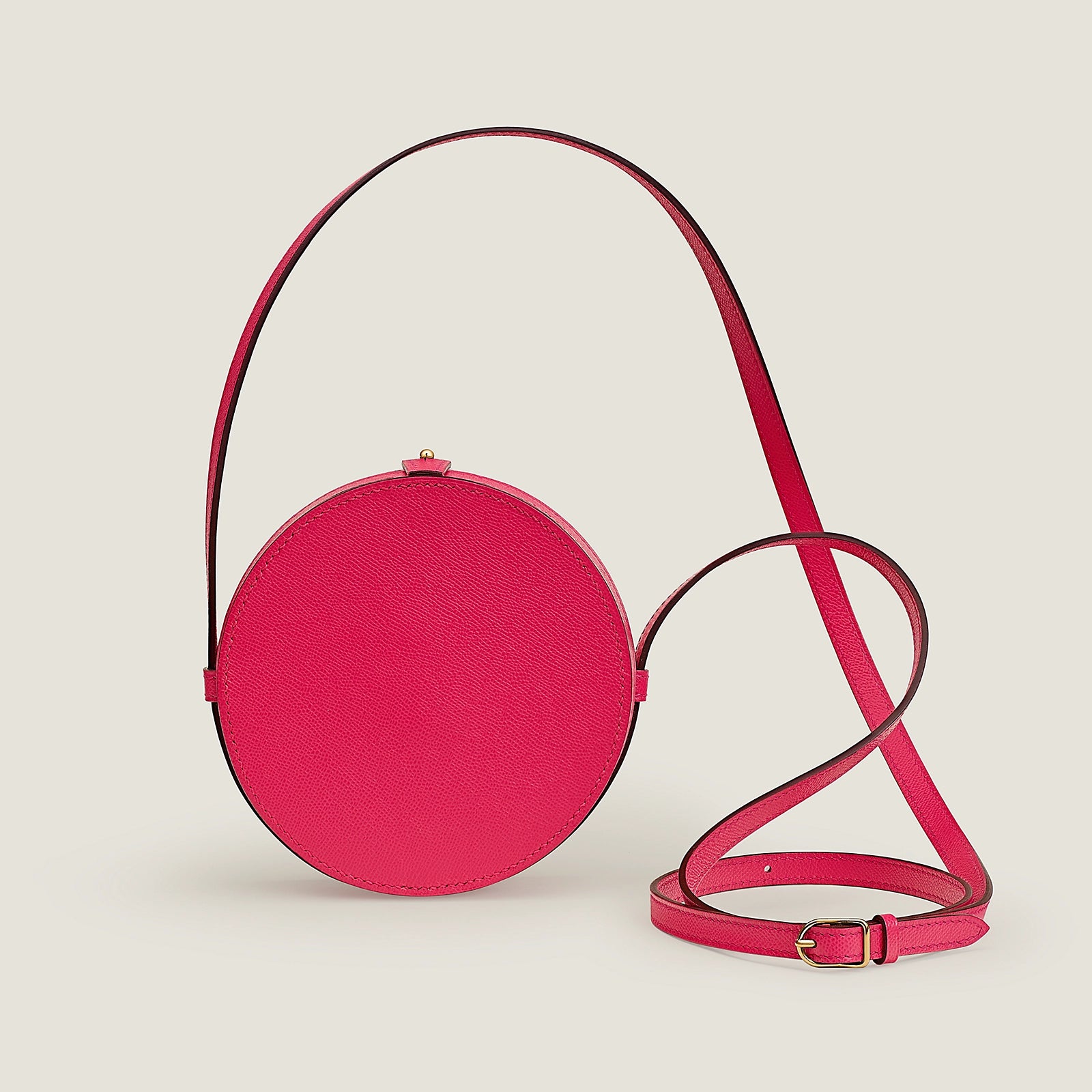 Túi Đựng Phấn HERMÈS H Beaute Powder Bag #Rose Extrême - Kallos Vietnam