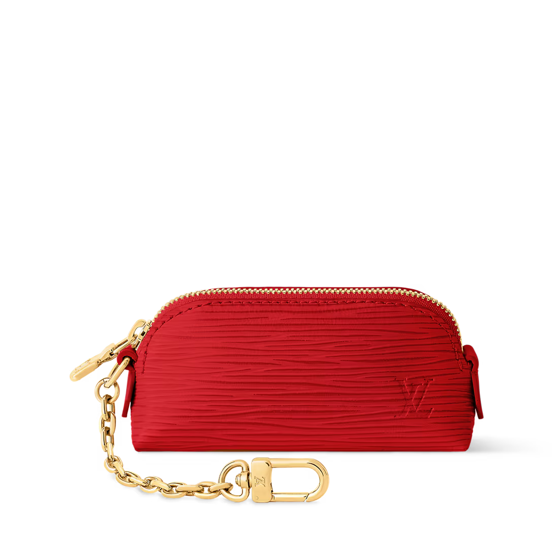 Túi Đựng Son Louis Vuitton Cosmetic Lipstick Pouch #Rouge Louis