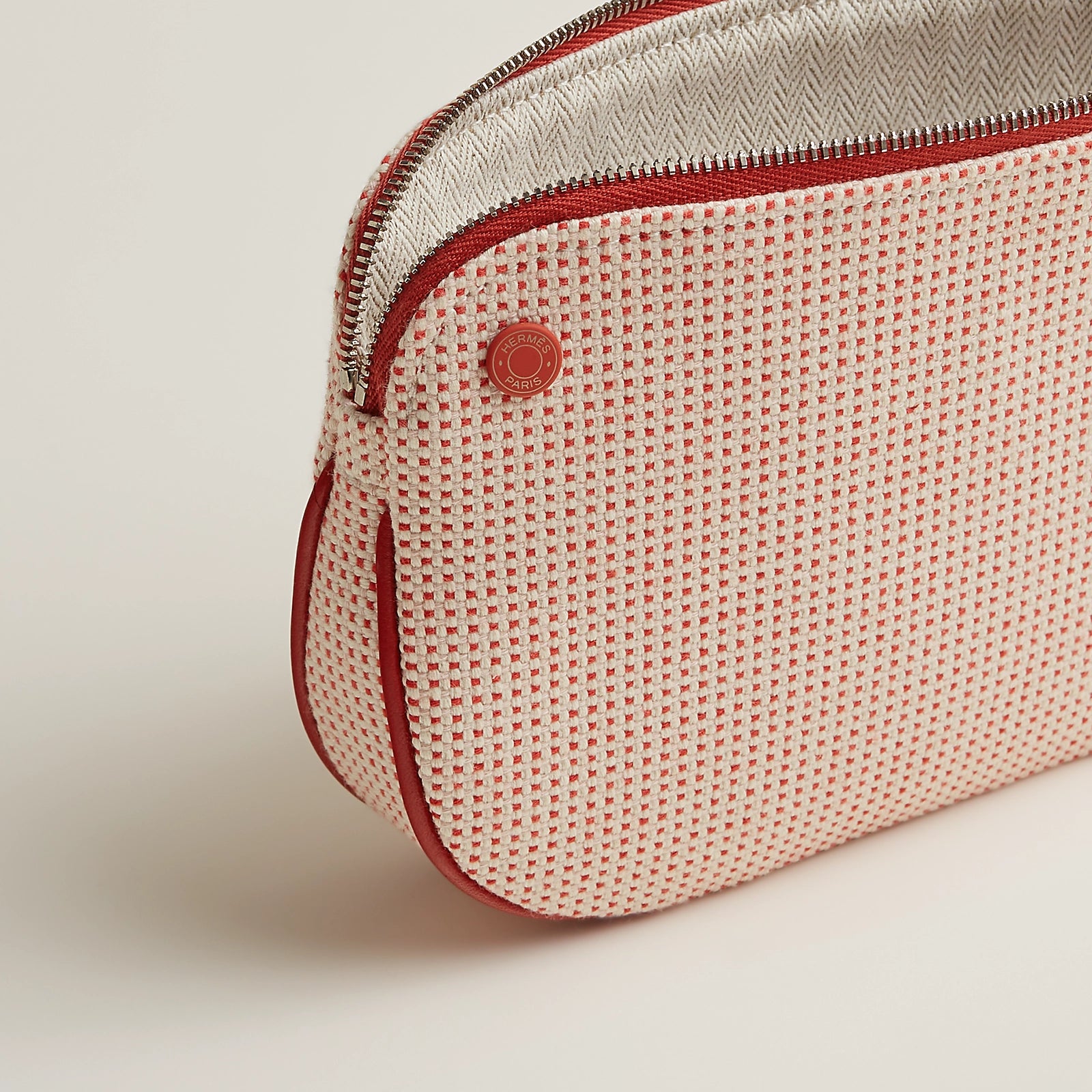 Túi Đựng Mỹ Phẩm HERMÈS Echappee Case #Vermillon - Kallos Vietnam