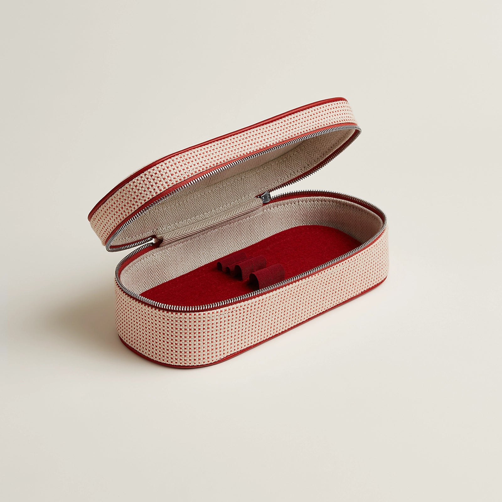 Hộp Đựng Mỹ Phẩm HERMÈS Escale Case #Vermillon - Kallos Vietnam