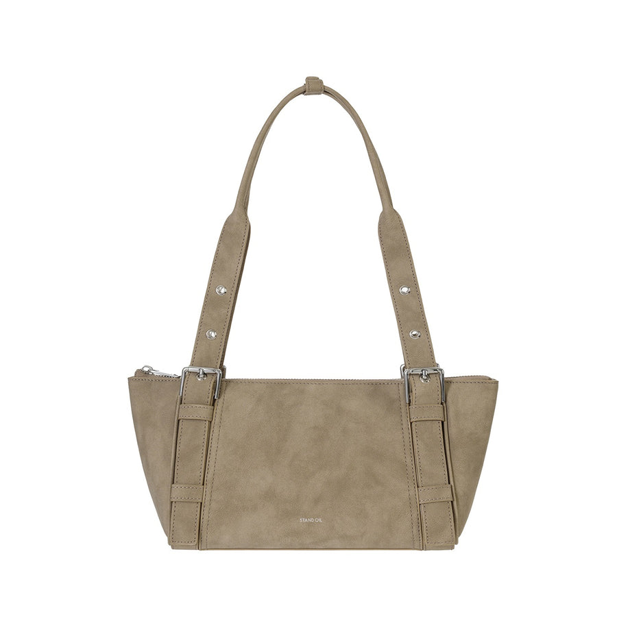 Túi Xách Stand Oil Boat Bag #Taupe-Kallos
