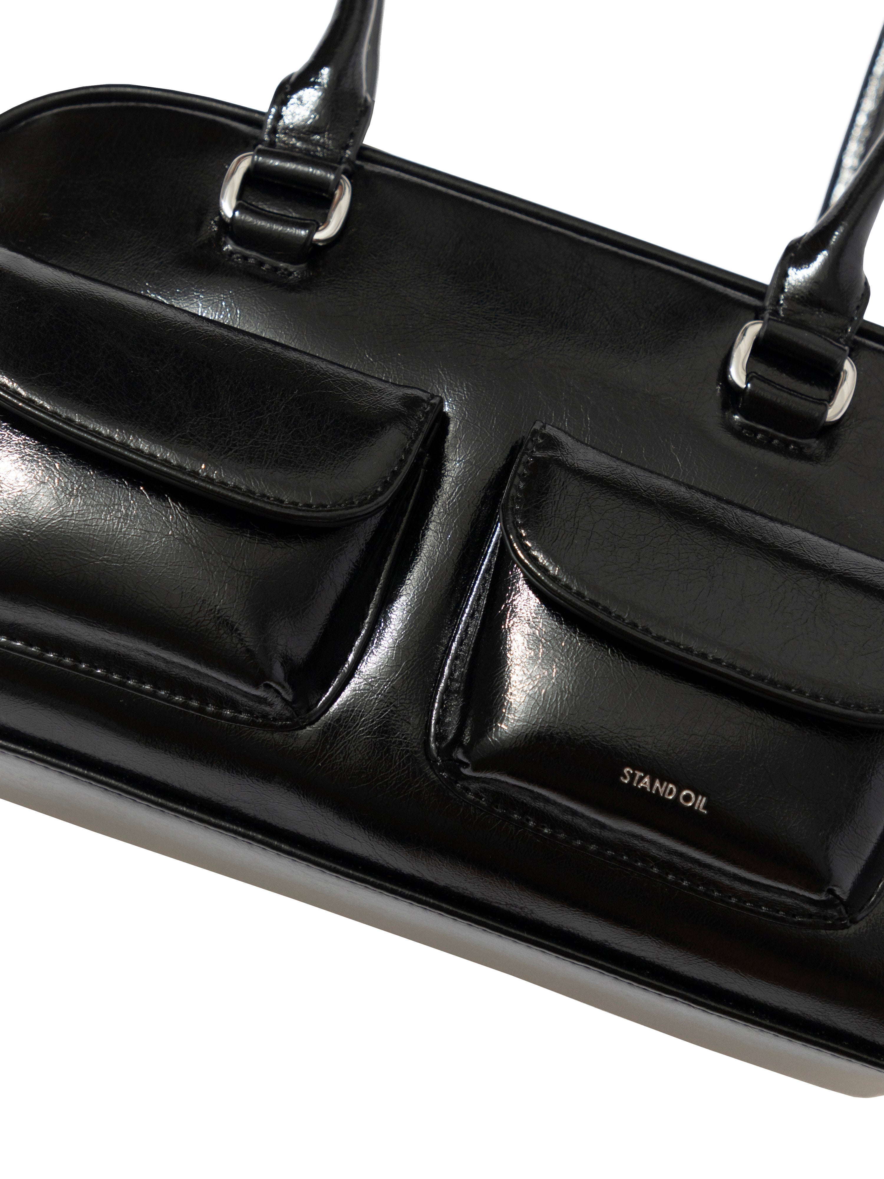 Túi Xách Stand Oil Chubby Bag #Black-Kallos