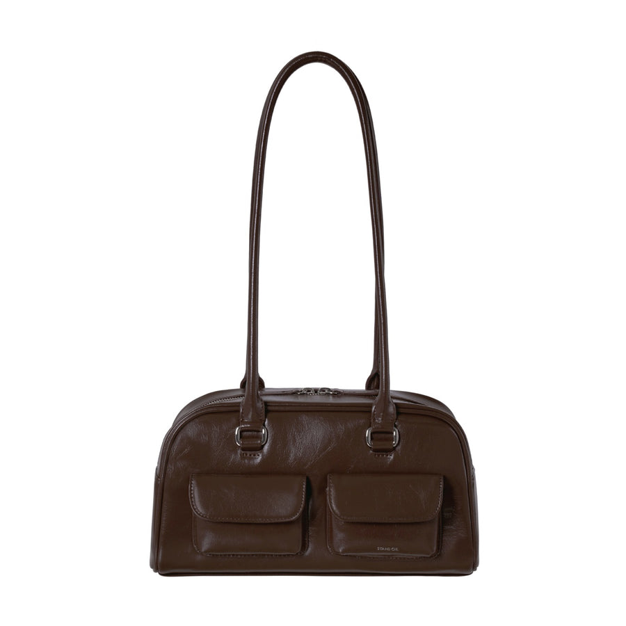 Túi Xách Stand Oil Chubby Bag #Marron-Kallos