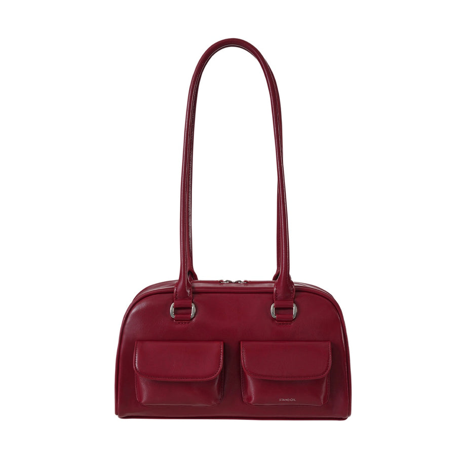 Túi Xách Stand Oil Chubby Bag #Red Wine-Kallos