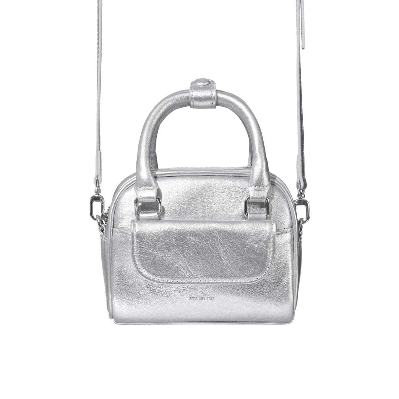 Túi Xách Stand Oil Chubby Bag Tiny #Silver-Kallos