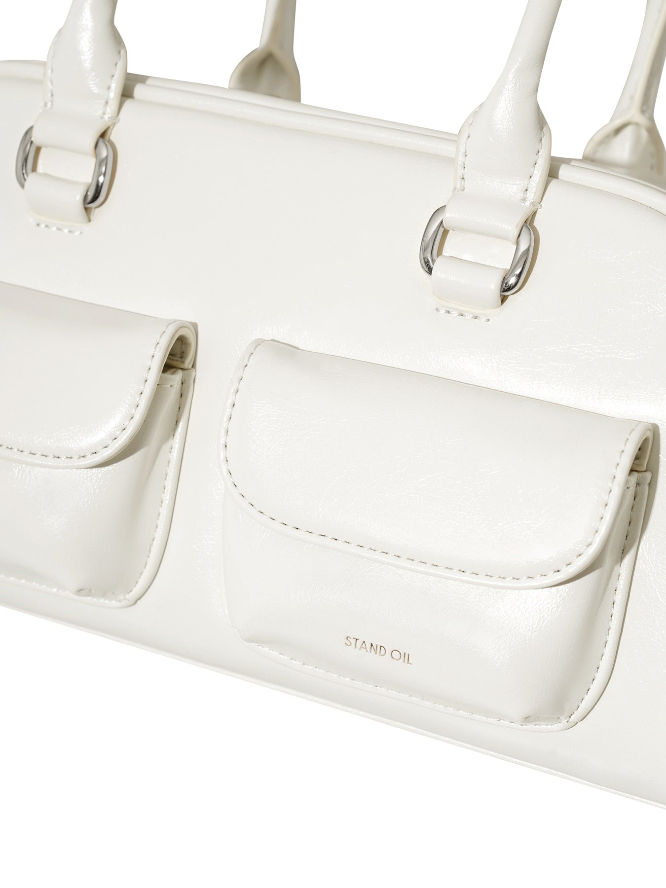 Túi Xách Stand Oil Chubby Bag #White-Kallos
