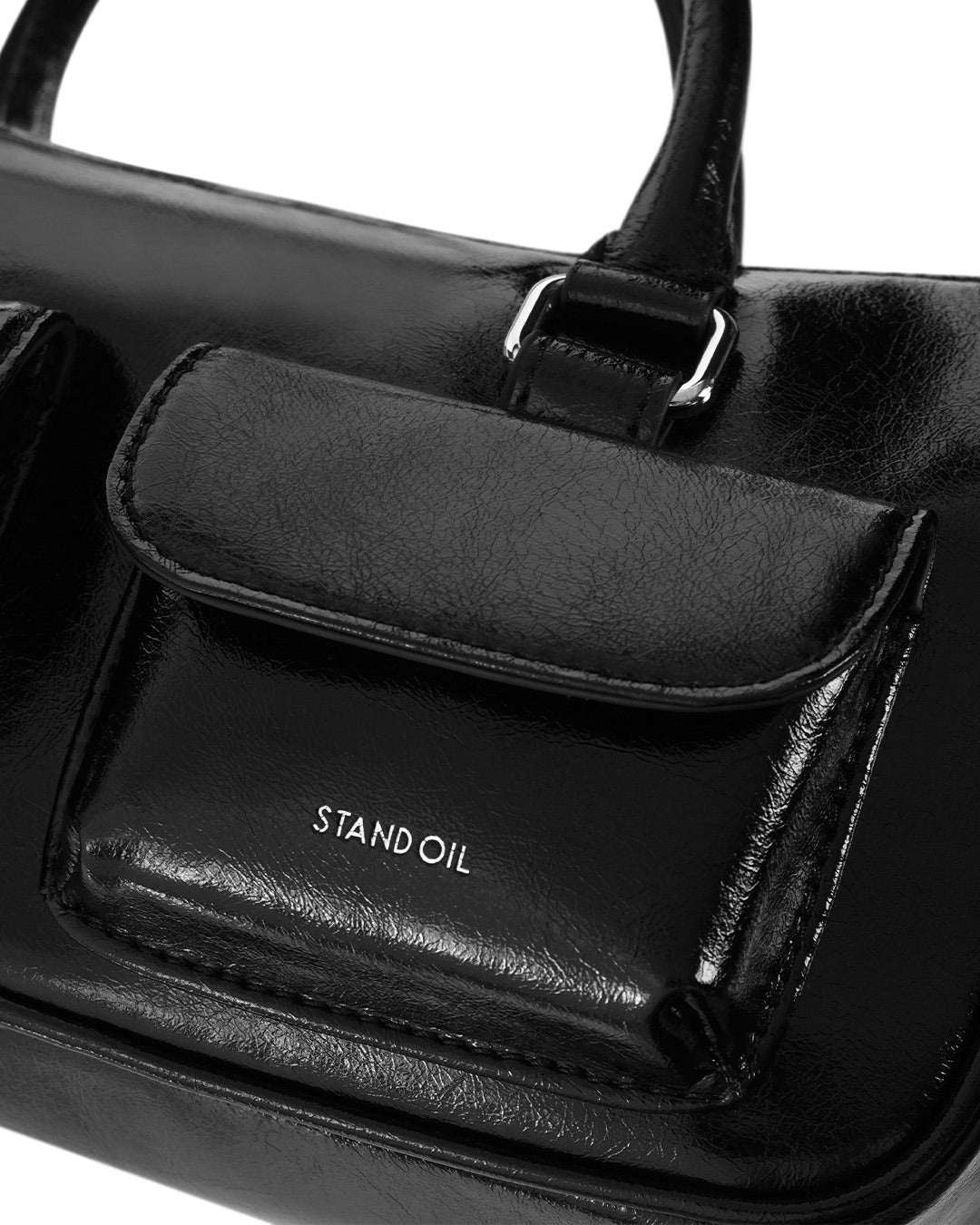 Túi Xách Stand Oil Chubby Half Bag #Black