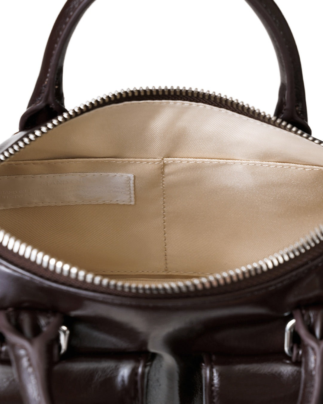 Túi Xách Stand Oil Chubby Half Bag #Marron