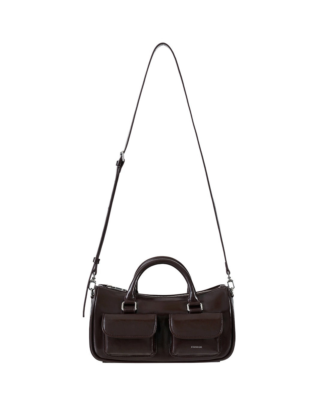 Túi Xách Stand Oil Chubby Half Bag #Marron