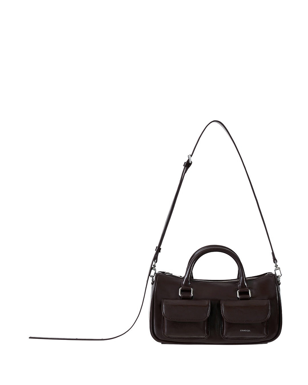 Túi Xách Stand Oil Chubby Half Bag #Marron