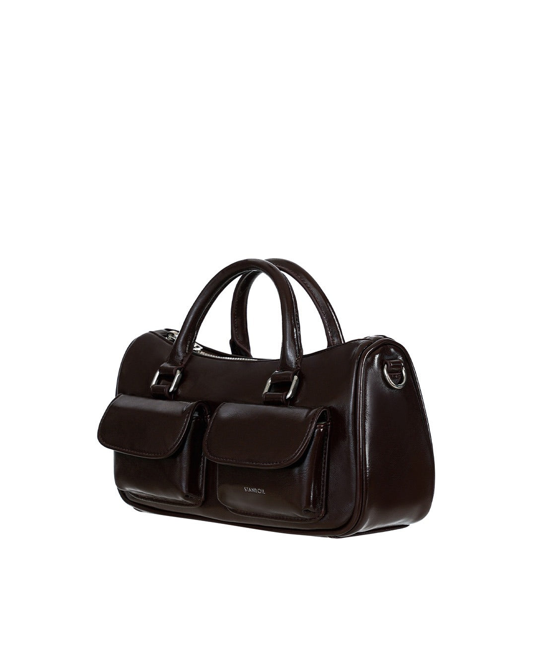 Túi Xách Stand Oil Chubby Half Bag #Marron