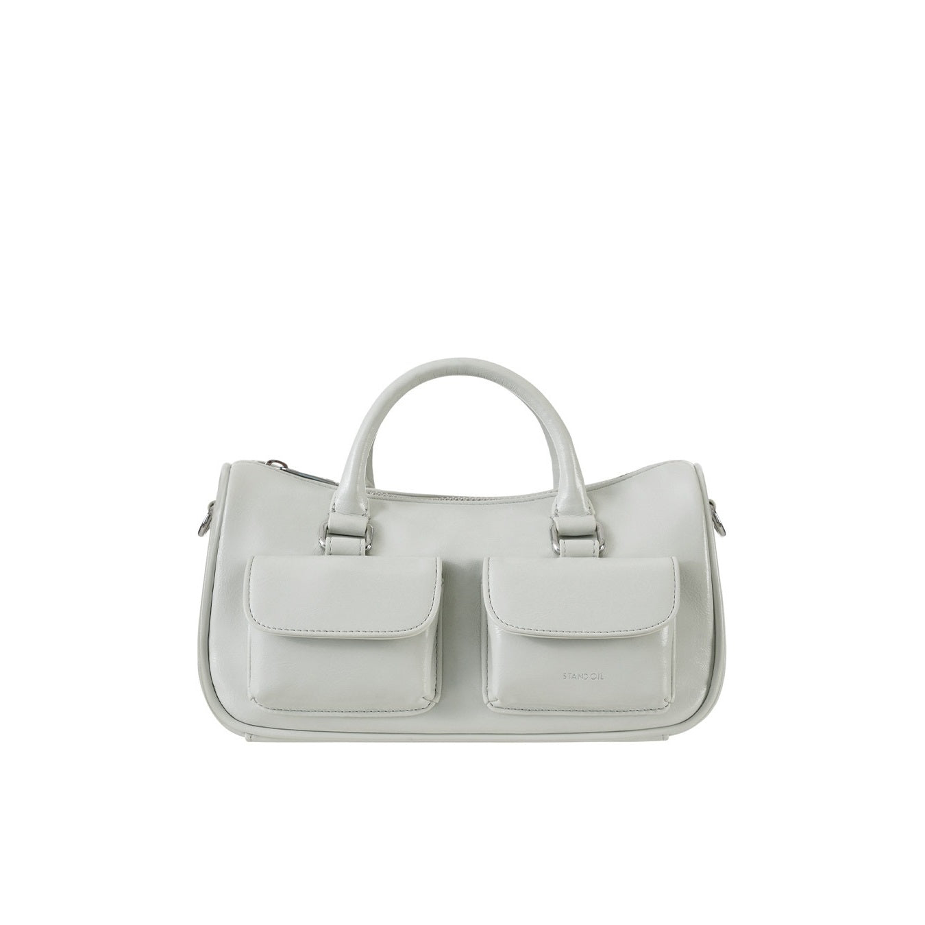 Túi Xách Stand Oil Chubby Half Bag #Pale Grey-Kallos