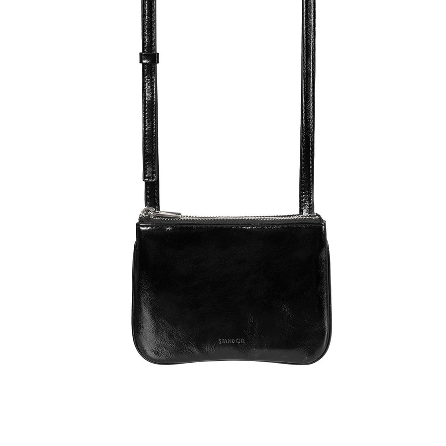 Túi Xách Stand Oil Cookie Accordion Bag #Black-Kallos