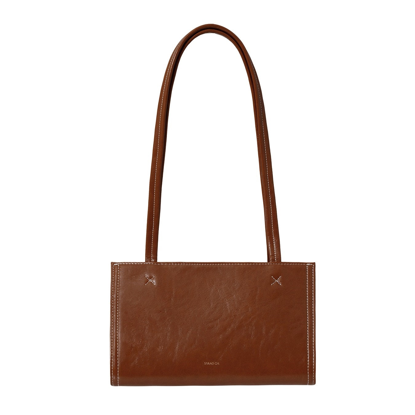 Túi Xách Stand Oil Oblong Bag Tiny #Brown-Kallos