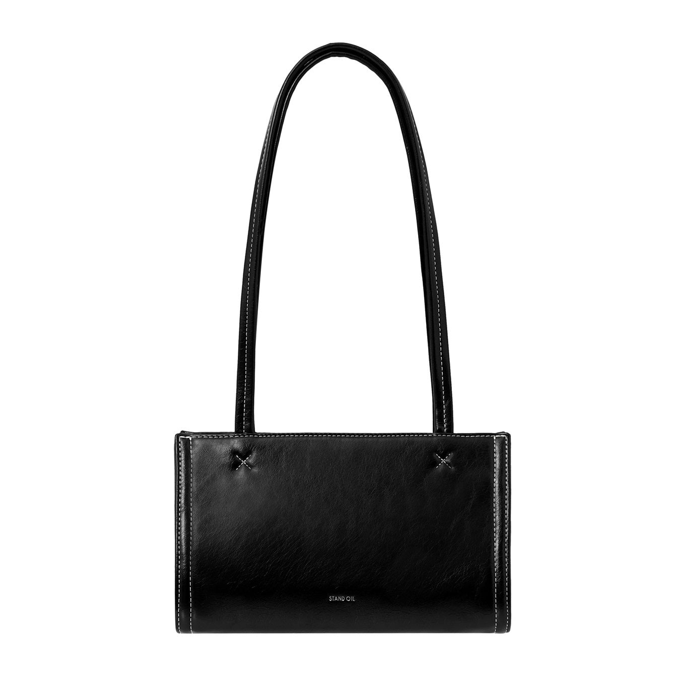 Túi Xách Stand Oil Oblong Bag Tiny #Stitch Black-Kallos
