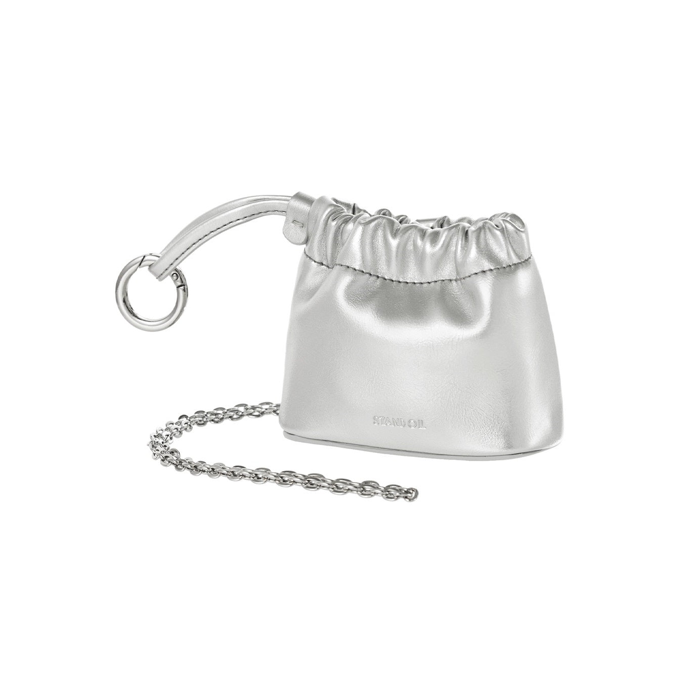 Túi Xách Stand Oil Pandoro Mini #Silver-Kallos