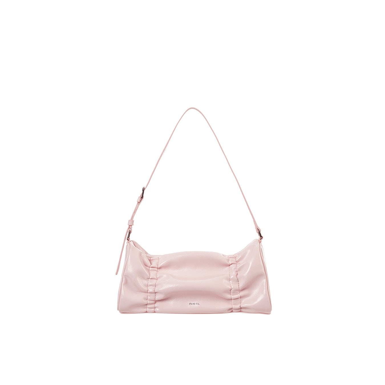 Túi Xách Stand Oil Pleats Bag #Baby Pink-Kallos
